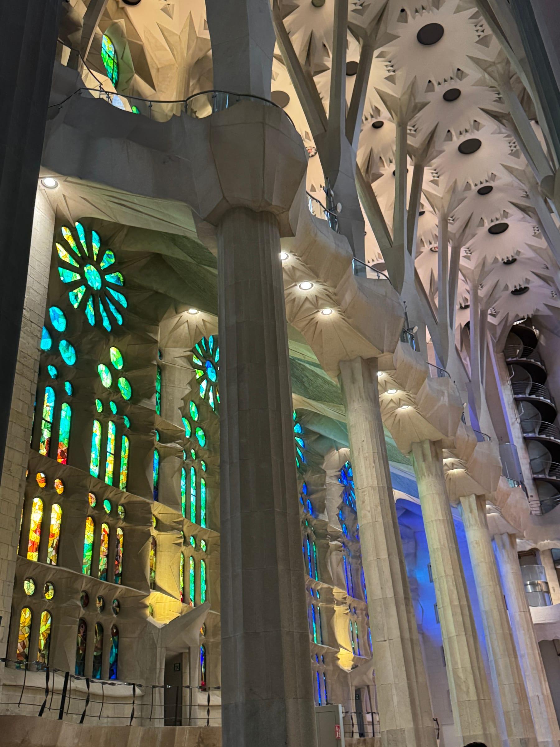 Sagrada Familia interior light
