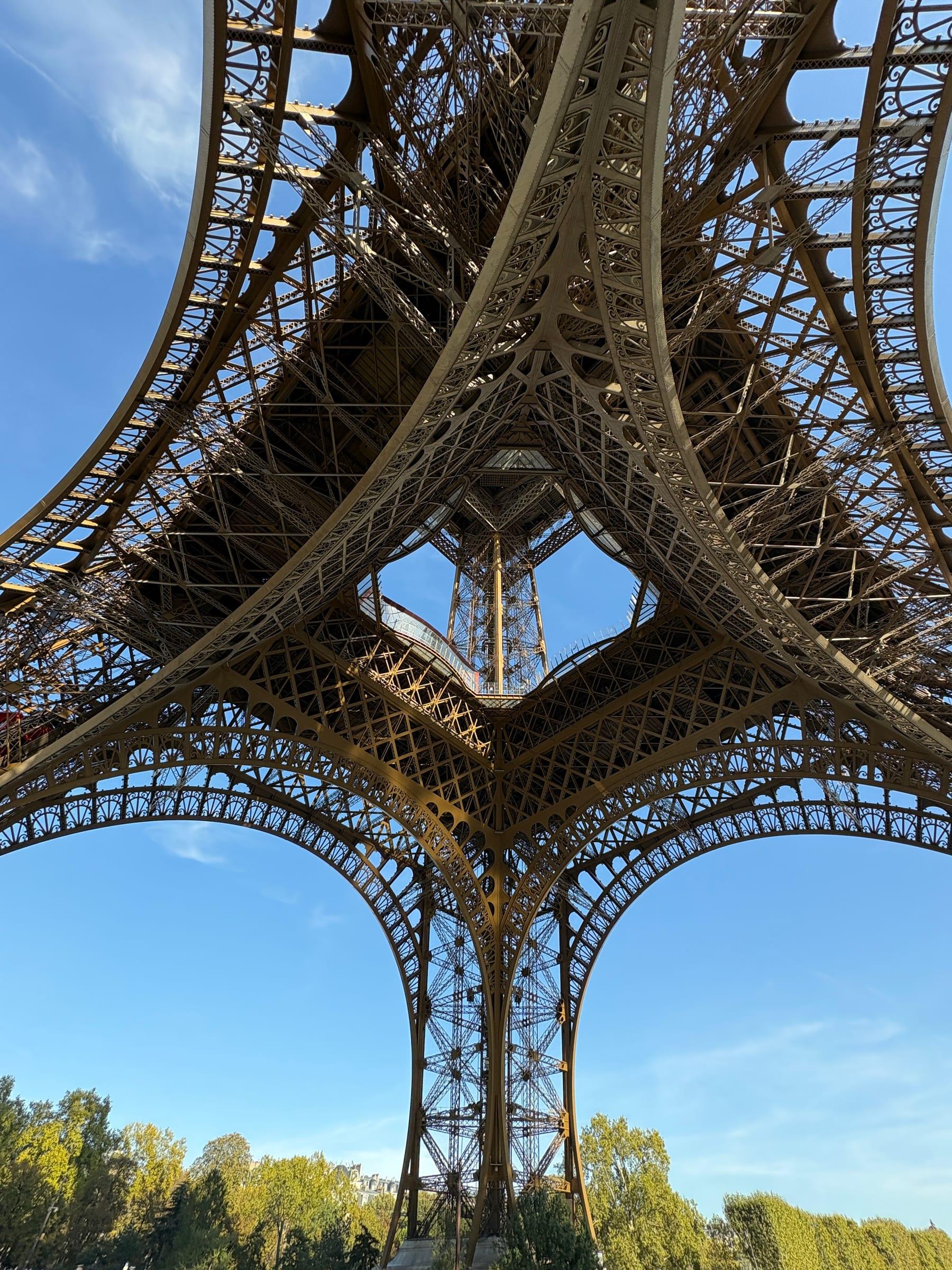 Eiffel Tower from below